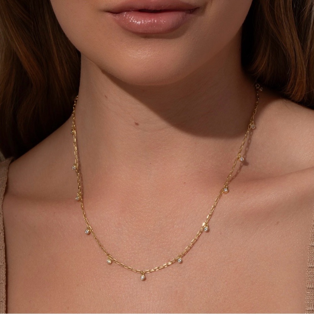 NEW Uncommon James Gold Glimmer Chain Necklace